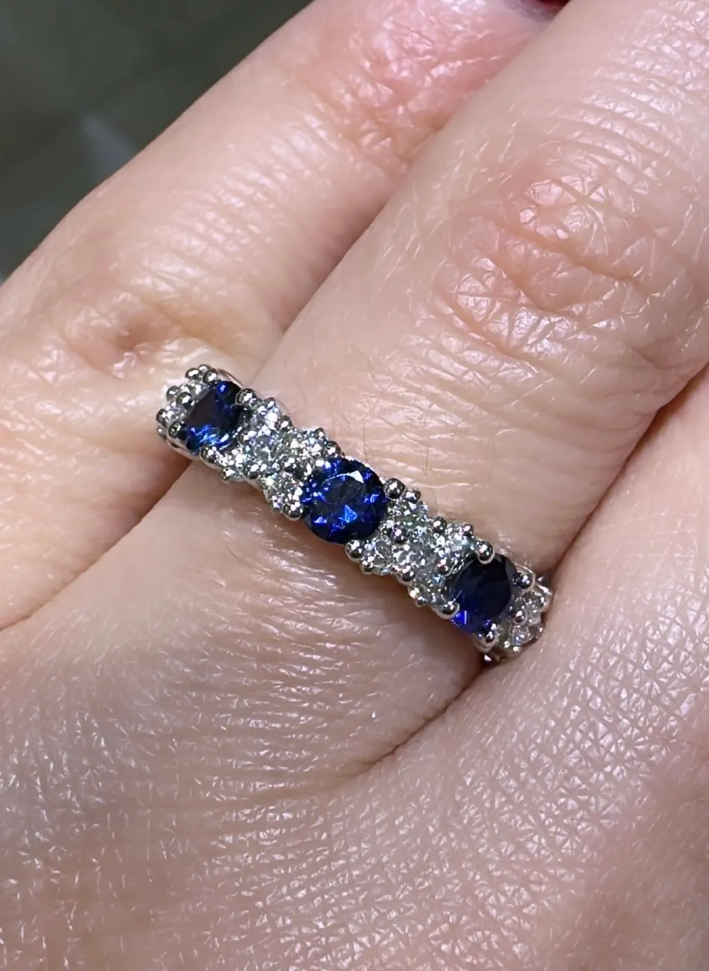 1.07ct tw Blue Sapphire & Diamond Ring