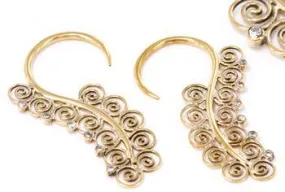 12g BRONZE SERPENTINE Style Earrings - Price Per 2