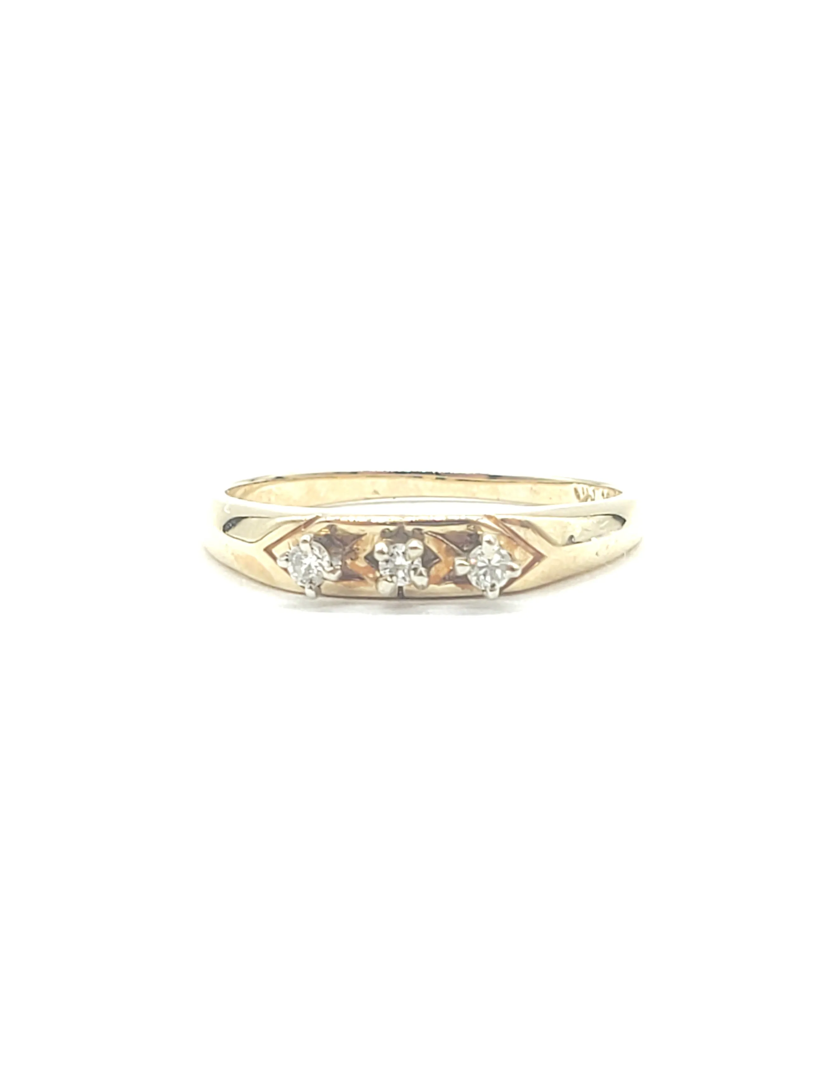 1/3 carat 3 Diamond Inline Ring