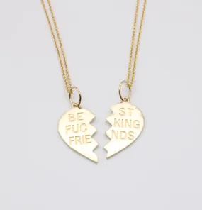 14k Best Fucking Friends Necklace