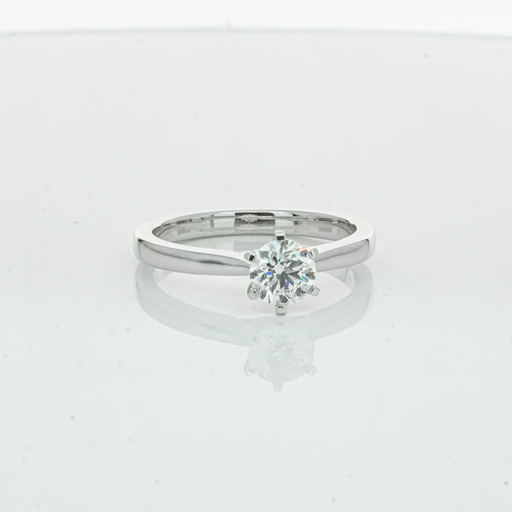 18ct White Gold .50ct Diamond Capri Ring