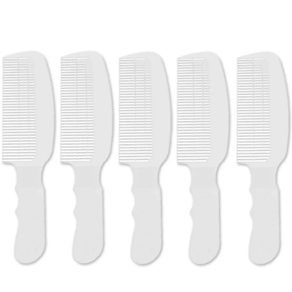 5 Units Wahl Flat Top Comb White #3329-100