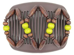 African Butterfly Hair Comb - Beada Brown 193