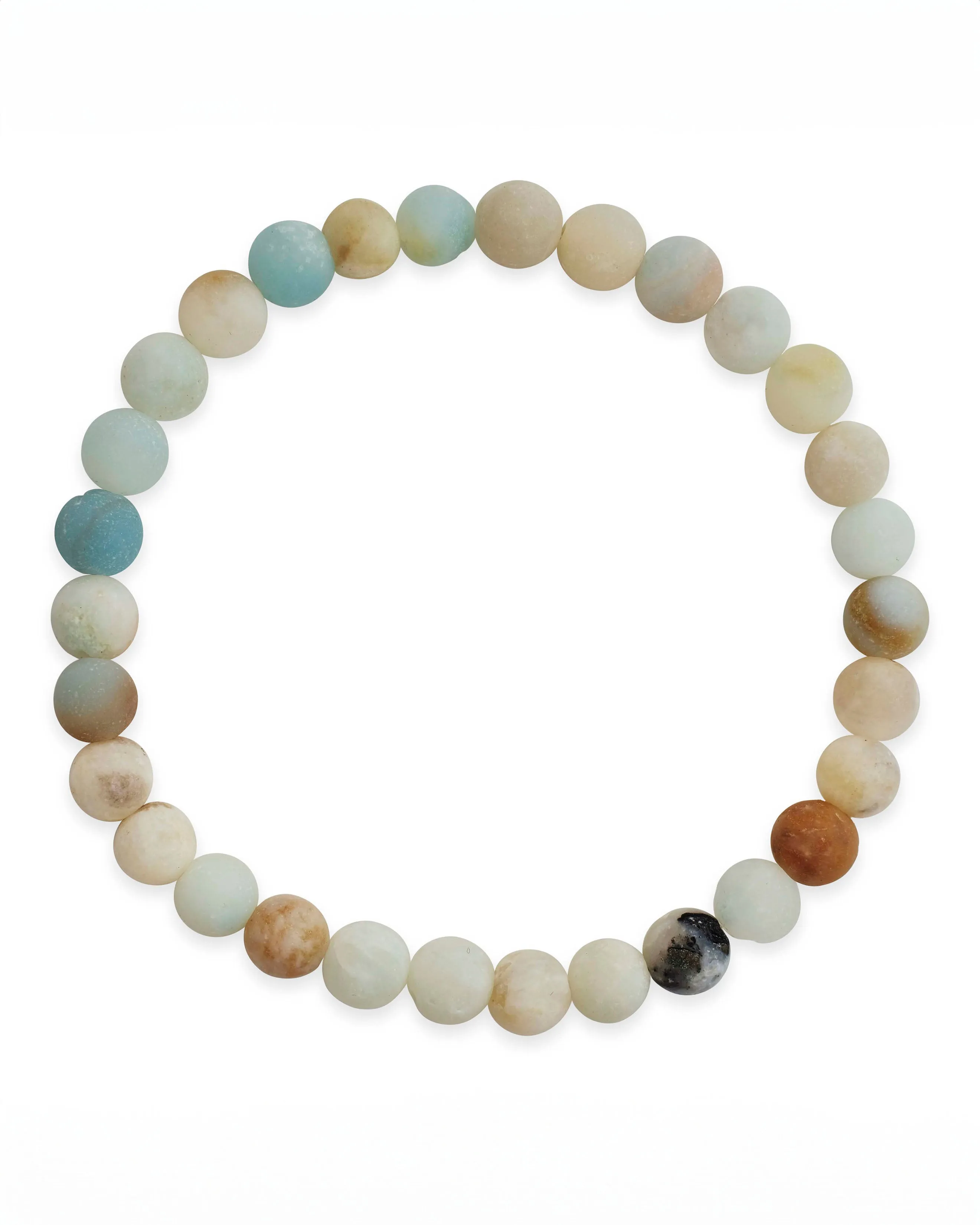 Amazonite-Quartz Beaded Stretch Bracelet