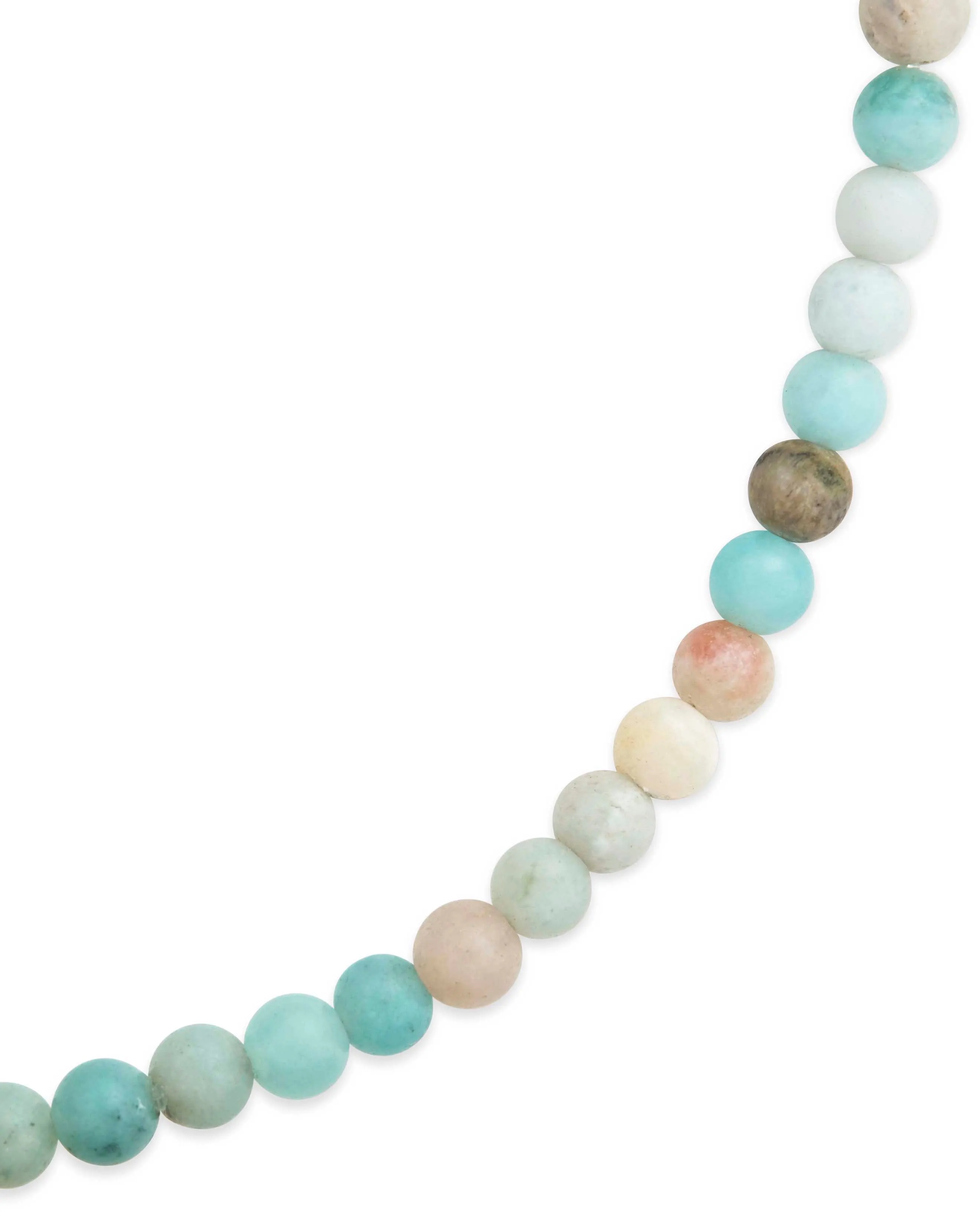 Amazonite-Quartz Beaded Stretch Bracelet