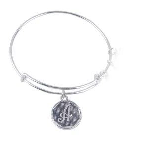 Antique silver Plated A-Z Initial Letter Charm Bracelets Women Gift Adjustable Expandable Wire Bangle Bracelet XY160410