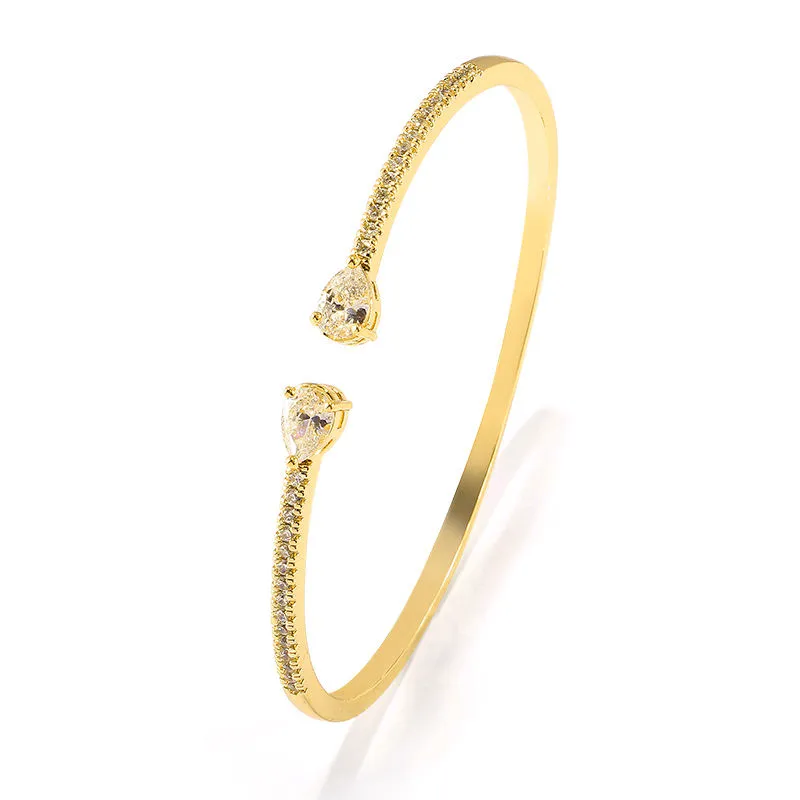 Aubrey Crystal Bracelet available in Gold, Rose Gold & Silver