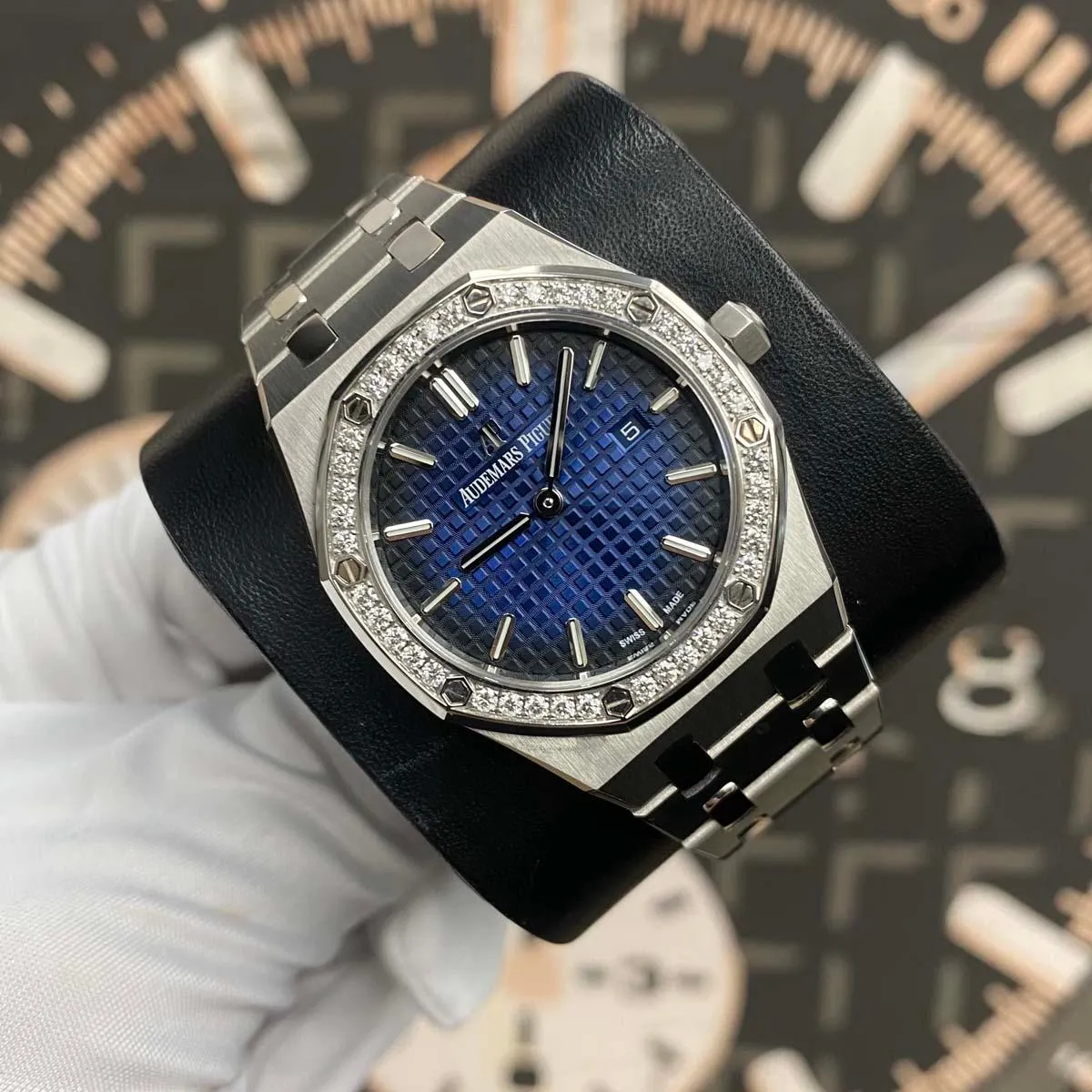 Audemars Piguet Limited Edition Royal Oak Quartz 33mm 67651IP Blue Dial Pre-Owned