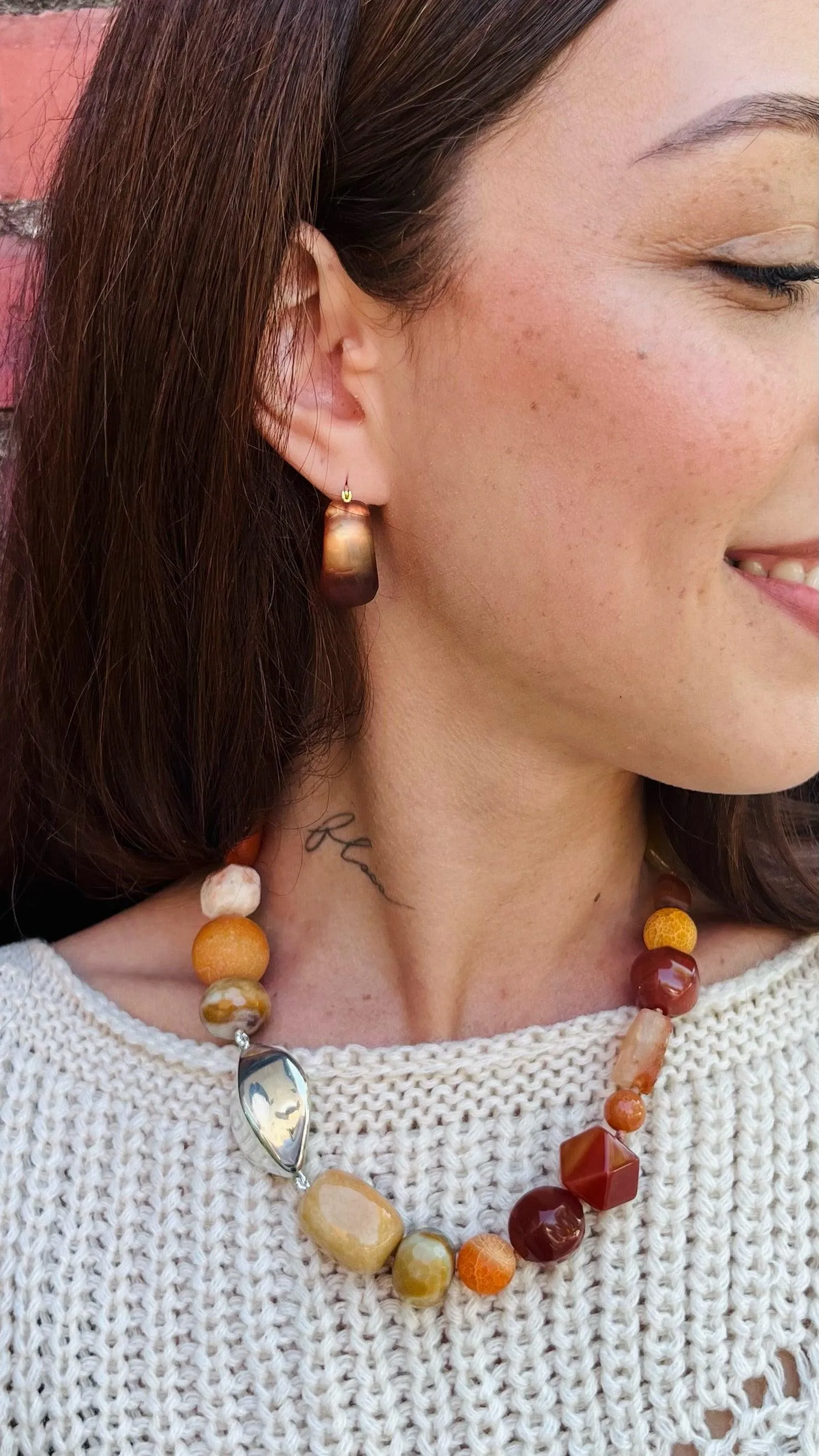 Autumn Presence Carnelian Necklace