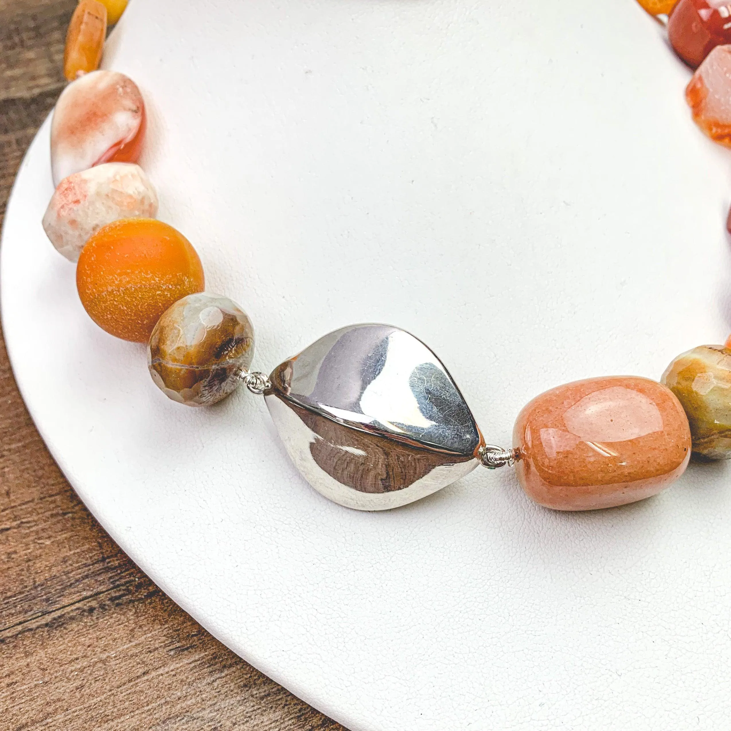 Autumn Presence Carnelian Necklace