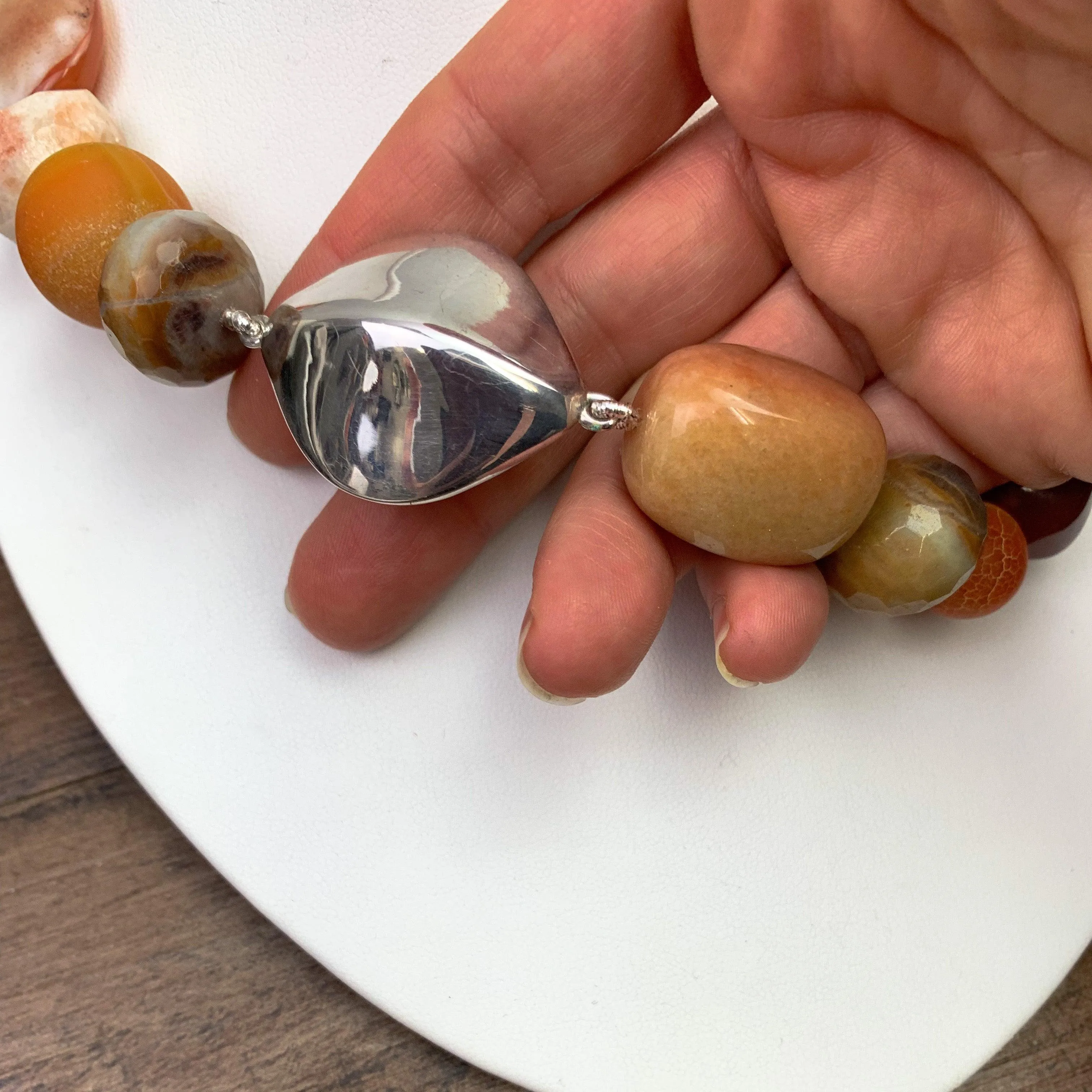 Autumn Presence Carnelian Necklace