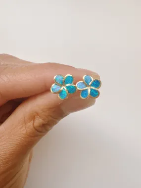 Azul Plumaria Studs