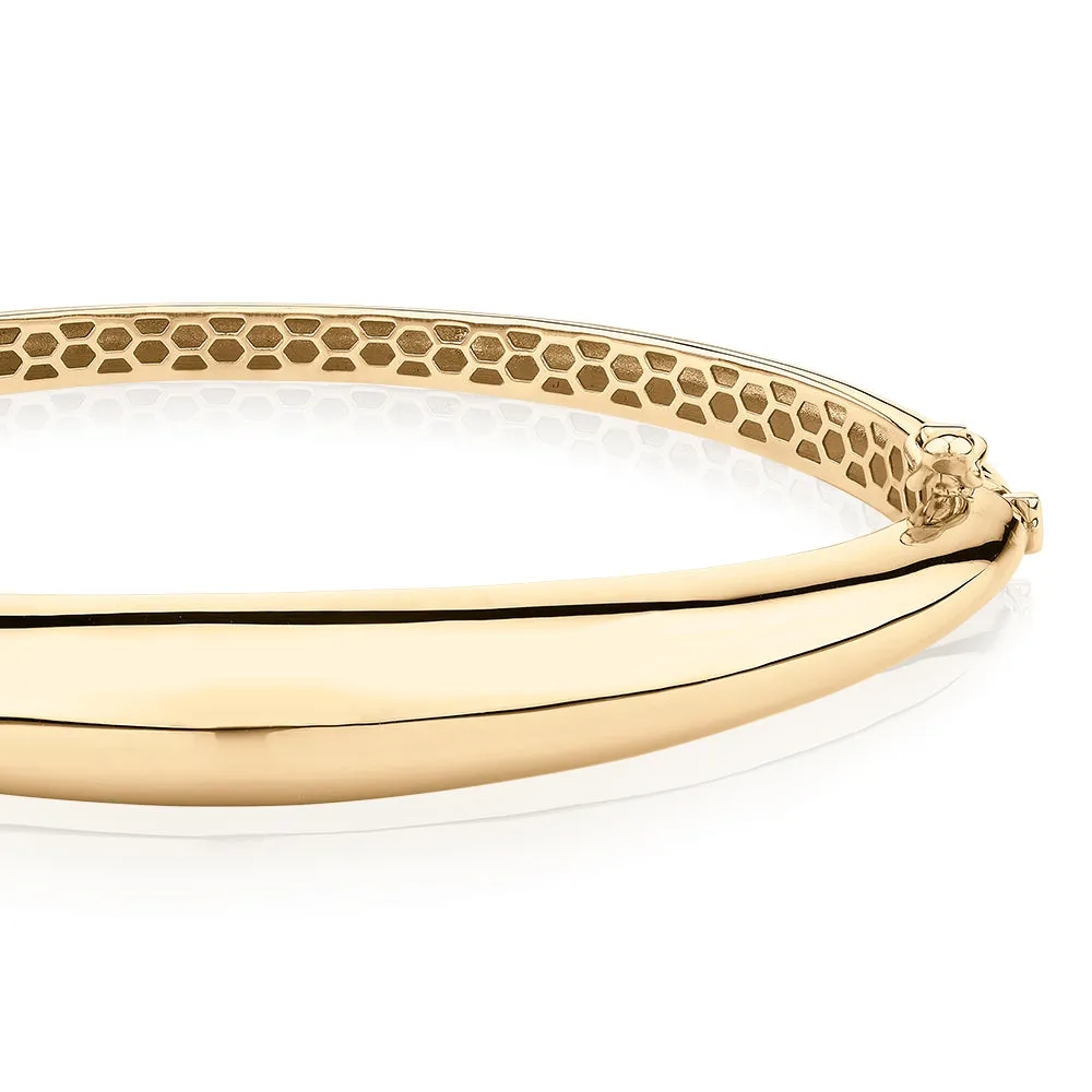 Bangle in 10 carat yellow gold