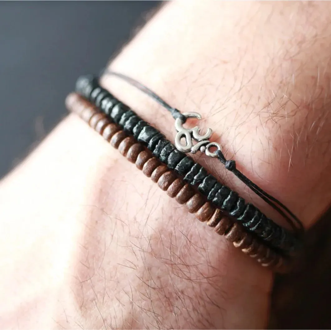 Black Tourmaline, Hematite, Rose Quartz & Lepidolite Bracelet/Healing, Depression, Anxiety, Protection, Empath Bracelet