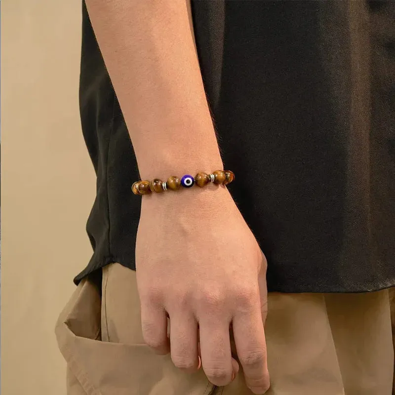 Black Tourmaline, Hematite, Rose Quartz & Lepidolite Bracelet/Healing, Depression, Anxiety, Protection, Empath Bracelet