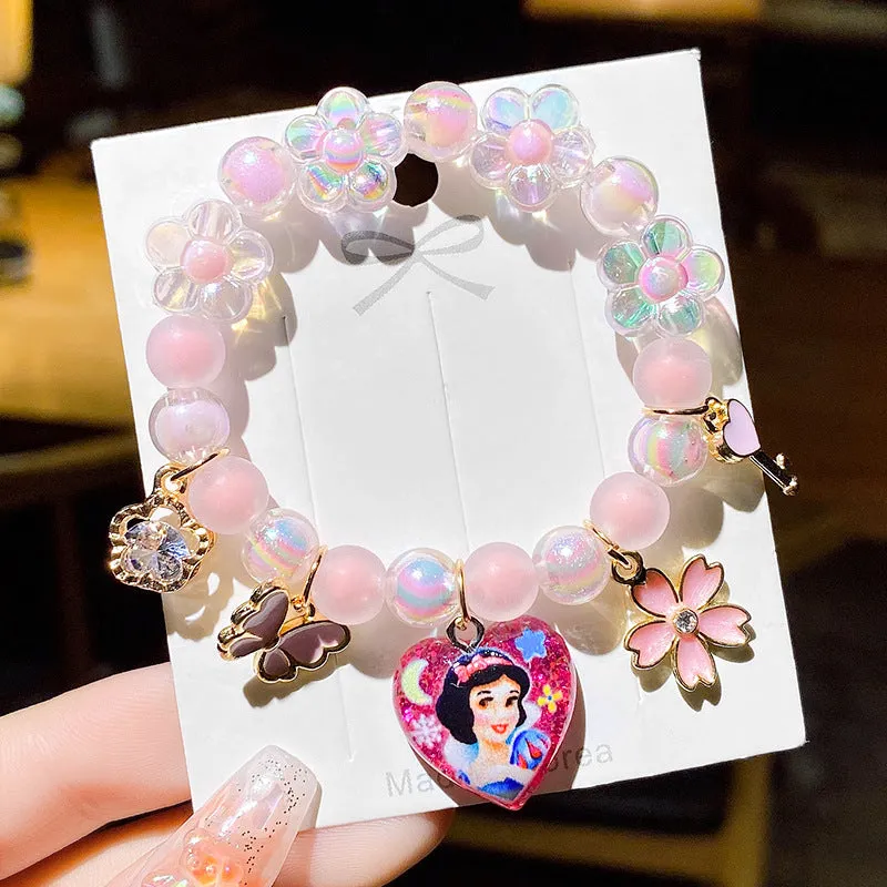 Bracelet Children Bracelet String Beads Crystal Female Cute Student Girlfriends Girl Fashion Princess