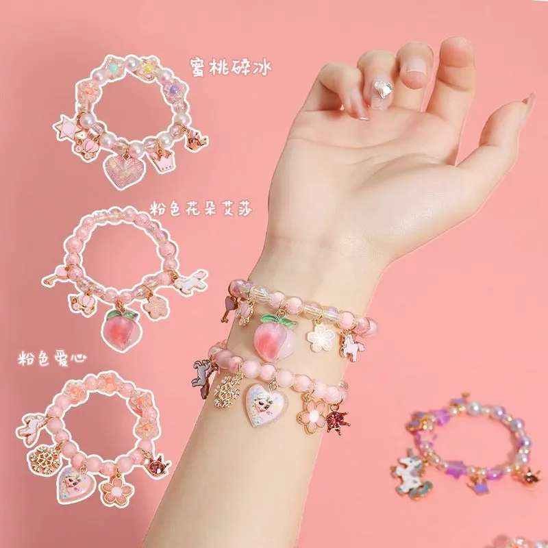 Bracelet Children Bracelet String Beads Crystal Female Cute Student Girlfriends Girl Fashion Princess