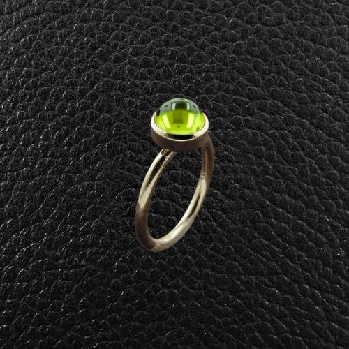 Cabochon Peridot Ring