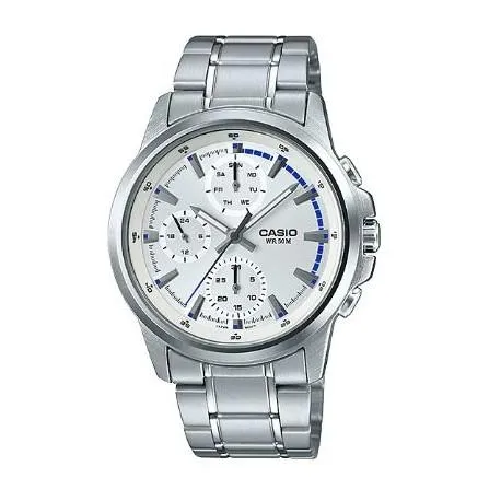 Casio Men's Standard Analog Silver Stainless Steel Band Watch MTPE317D-7A MTP-E317D-7A