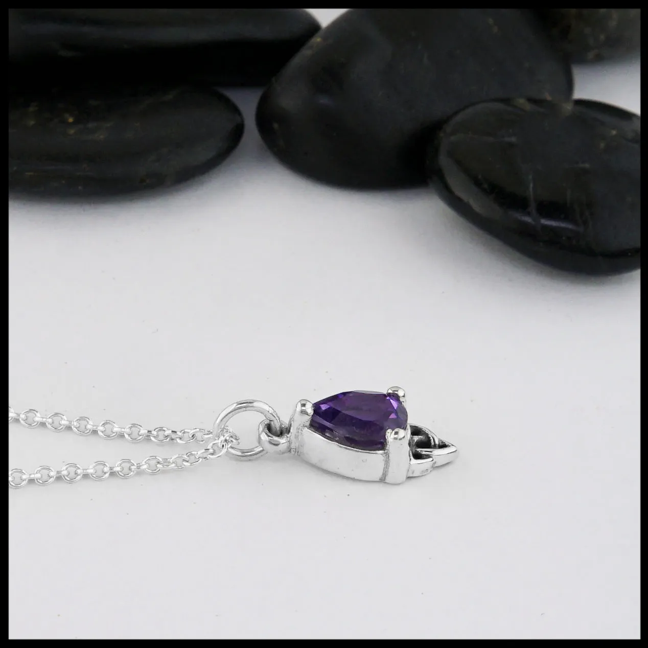 Celtic Goddess Pendant with Amethyst