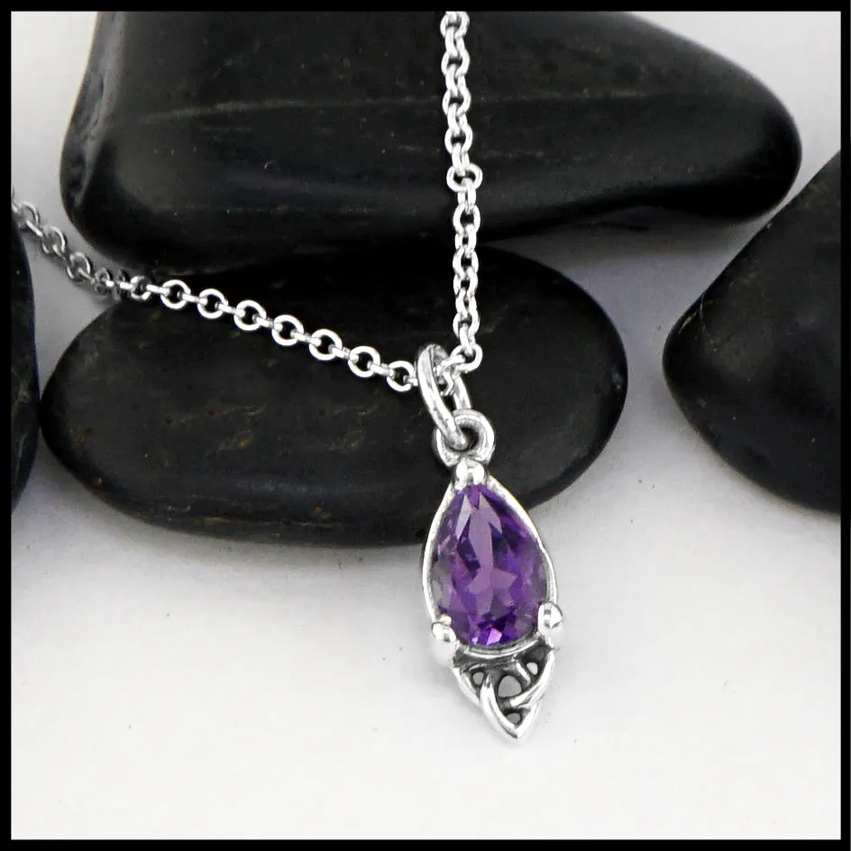 Celtic Goddess Pendant with Amethyst