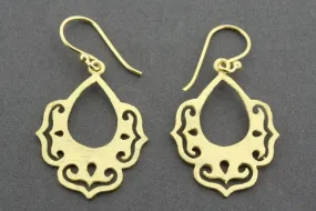 chandelier drop earring - gold plated