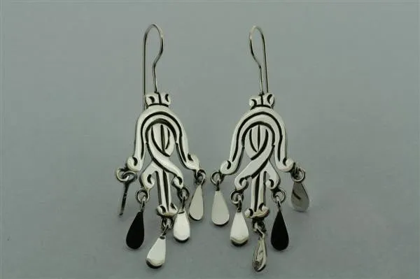 Chandelier earring - sterling silver