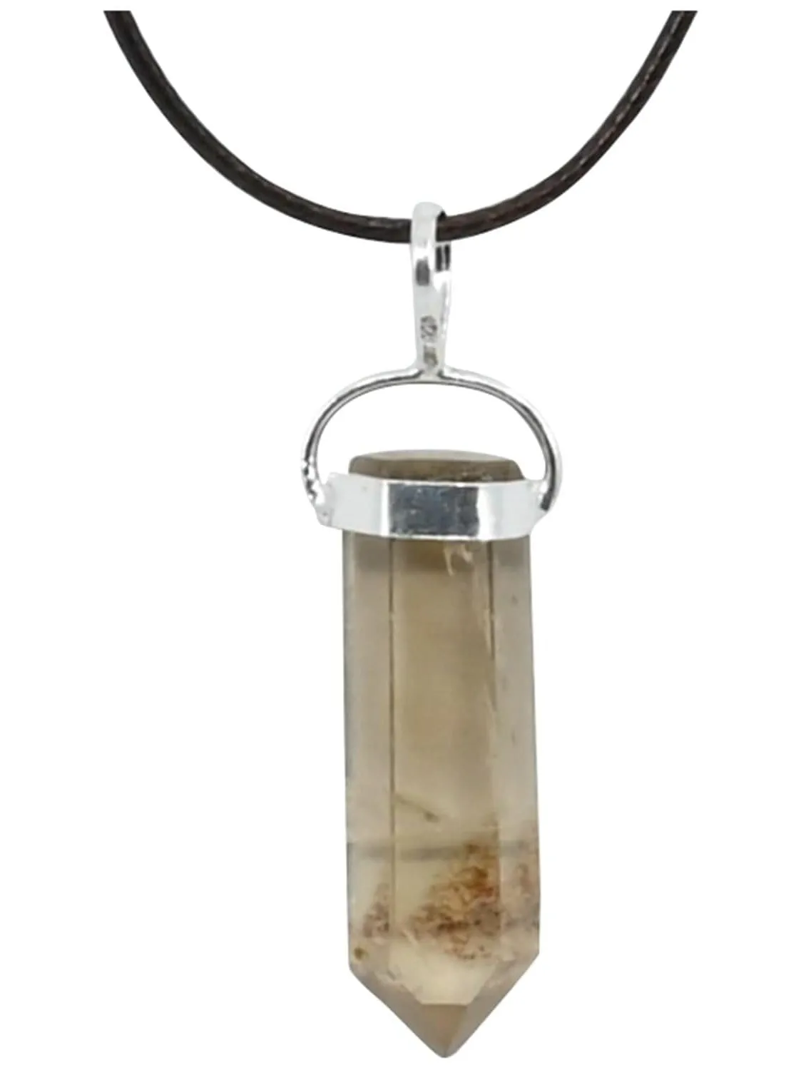 Citrine Polished Point Pendant Necklace