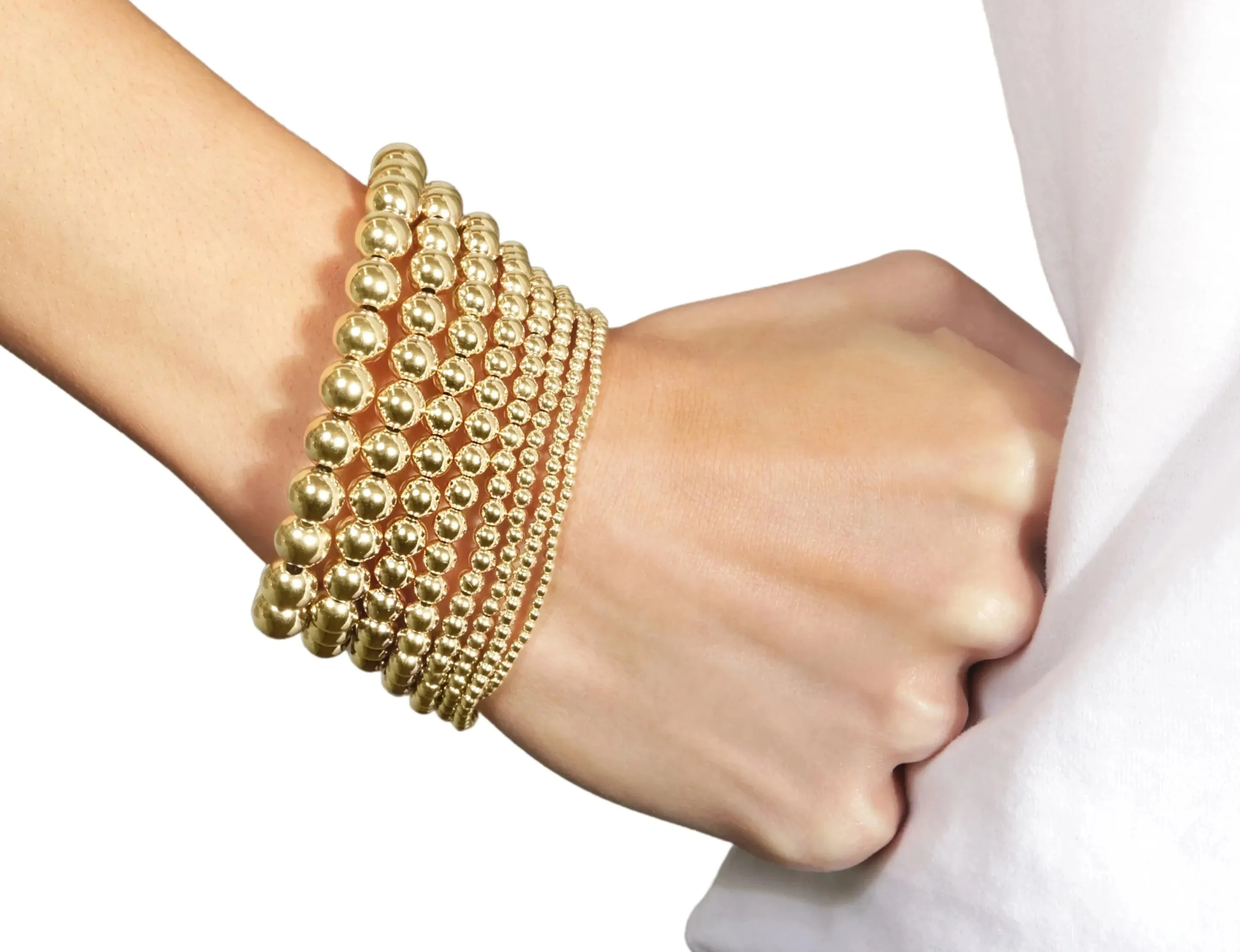 Classic Bead Bracelet - Gold