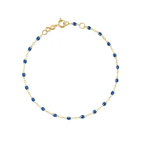 Classic Gigi Sapphire Resin Yellow Gold Bracelet