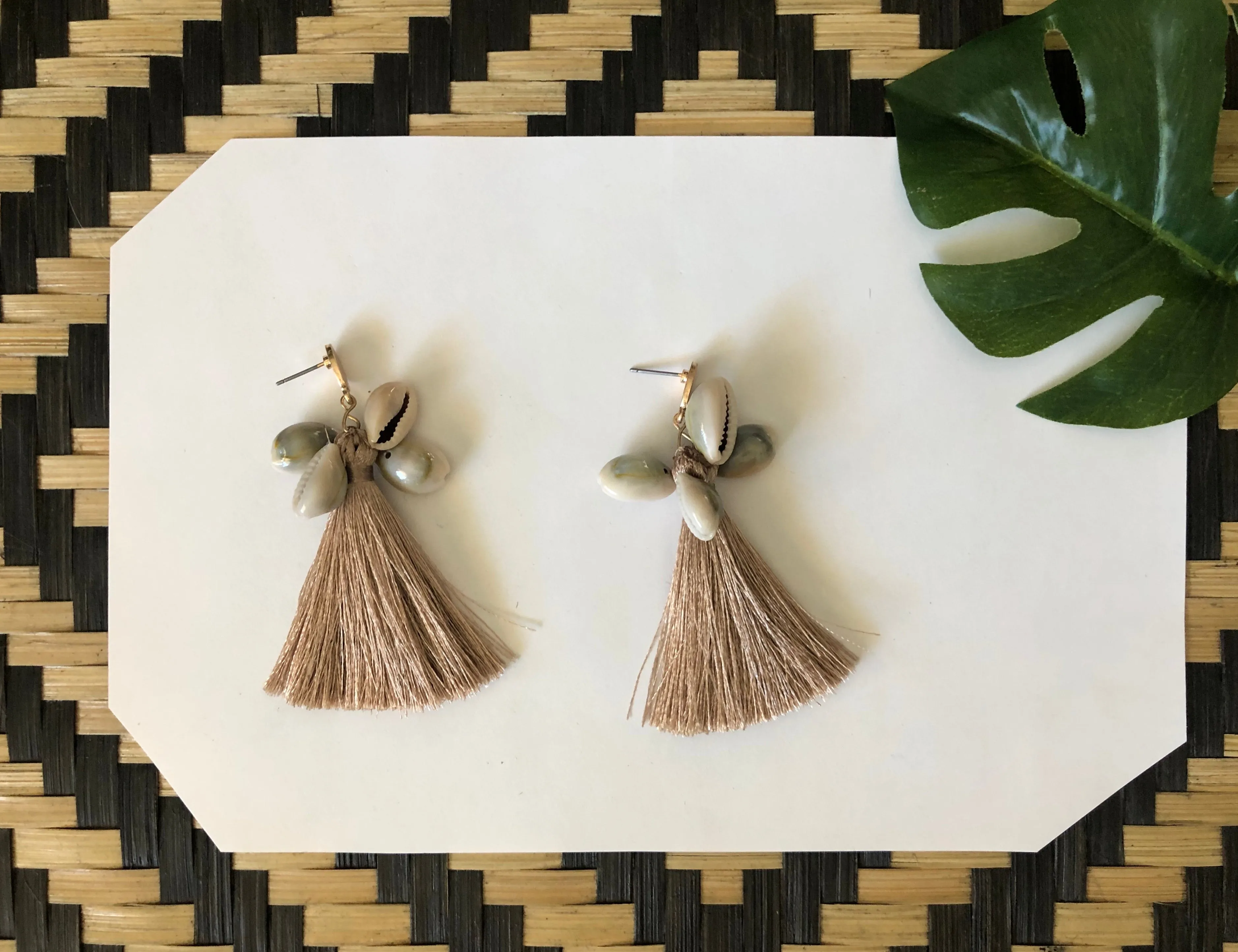 Cowrie & Tassels Earrings