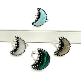 Crescent Moon Rings