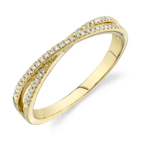 Criss Cross Diamond Ring