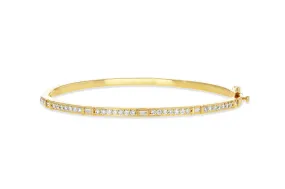 CT Baguette Bangle in Gold