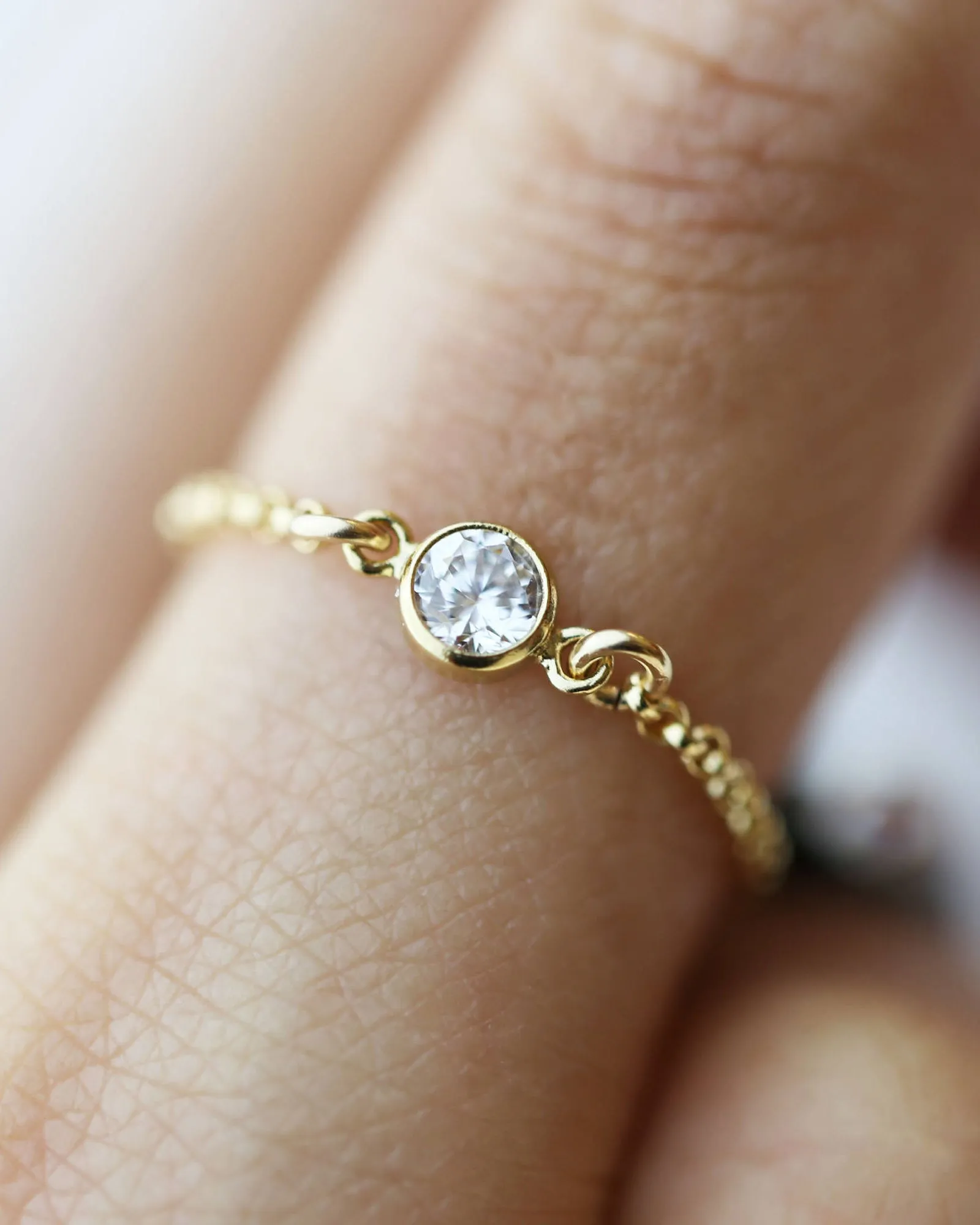 CZ Chain Ring