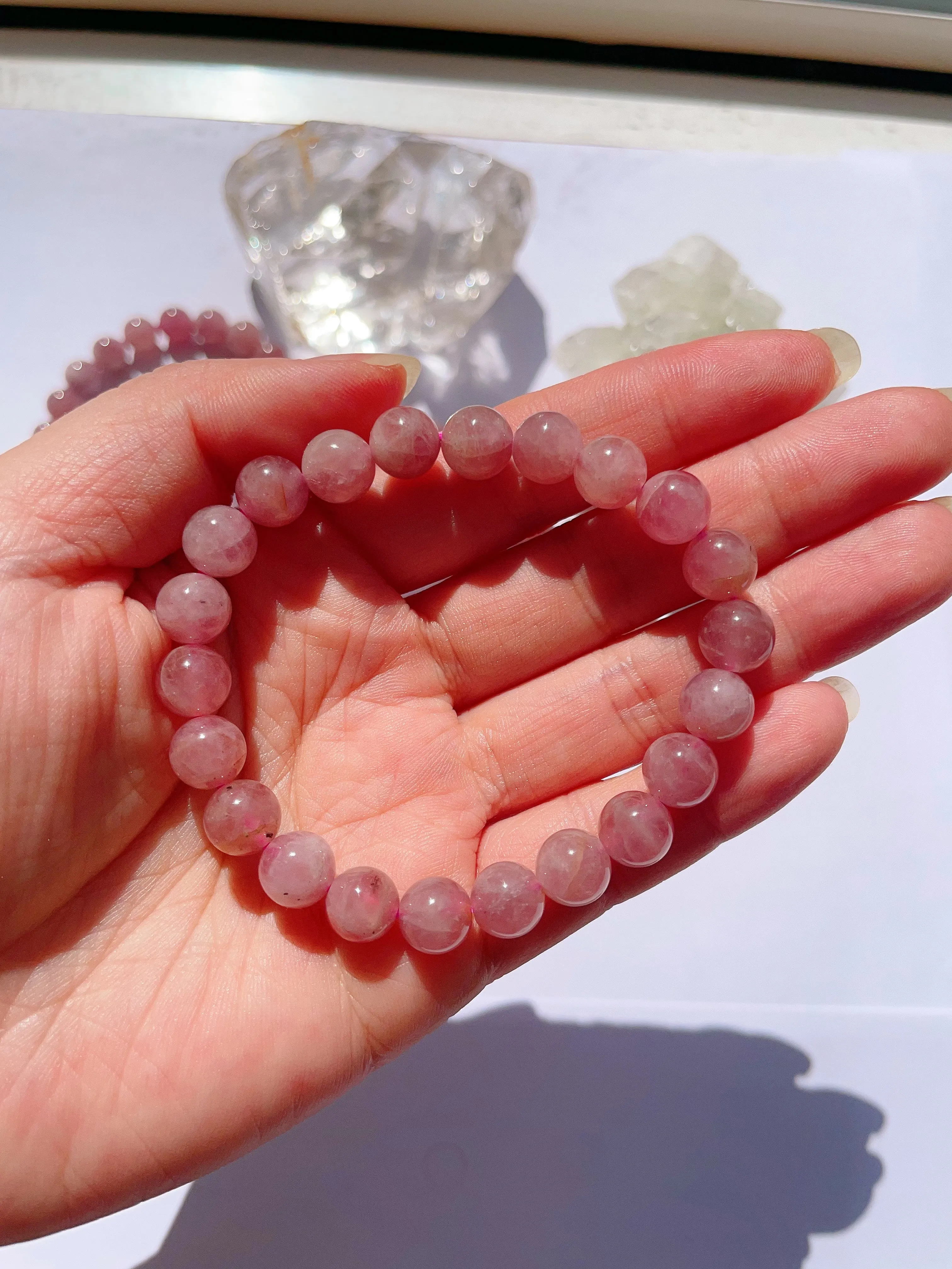 Dark Purple Rose Quartz Bracelet