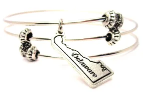 Delaware Triple Style Expandable Bangle Bracelet