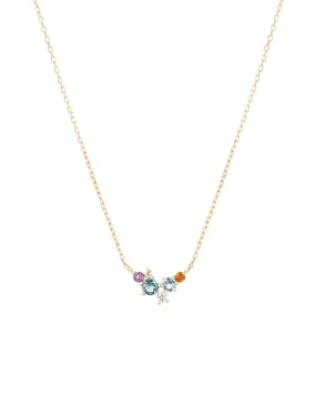 Diamond   Gemstone Bubbles Necklace