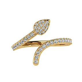 Diamond Snake Wrap Ring