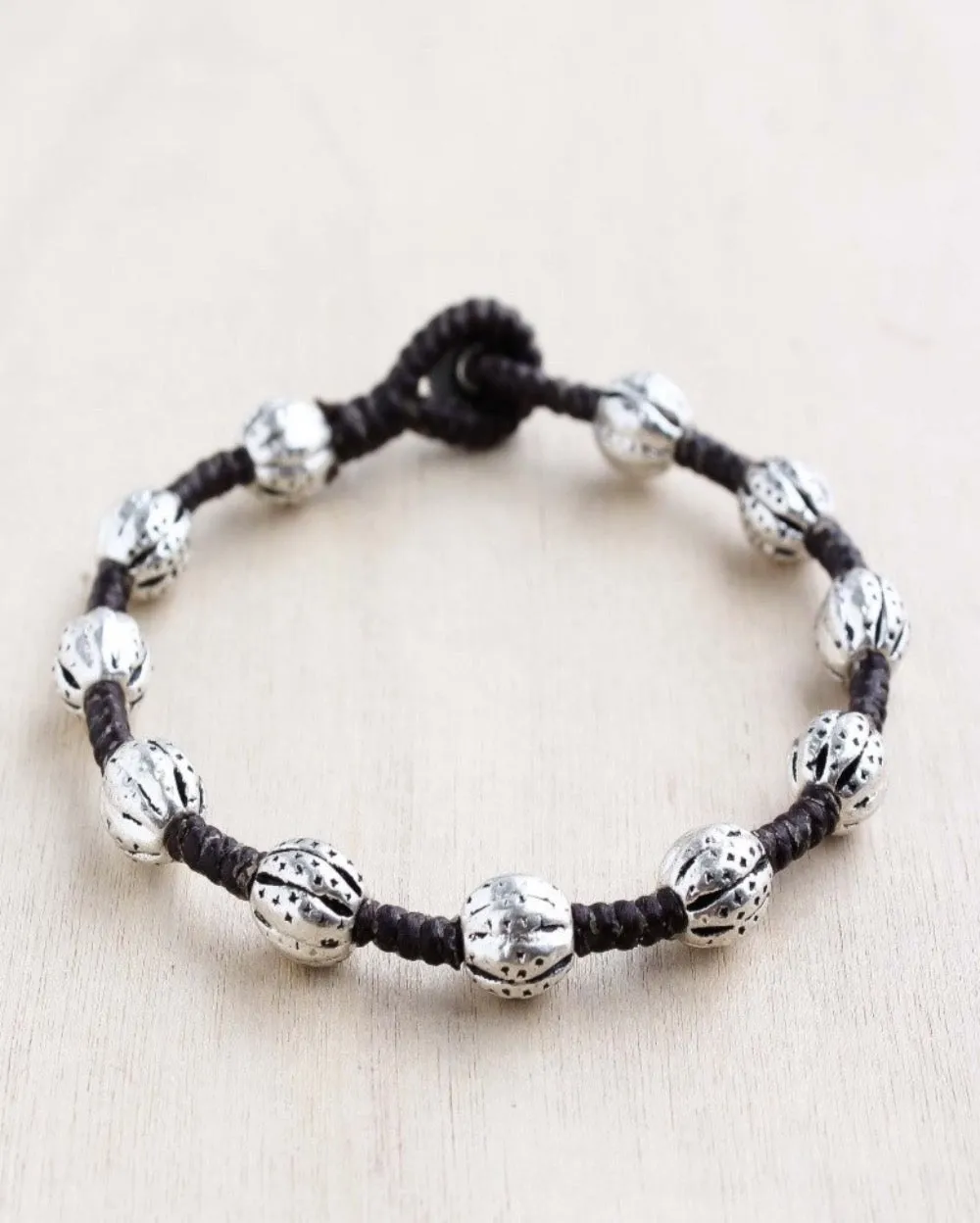 Distressed Ornament Alloy Bracelet