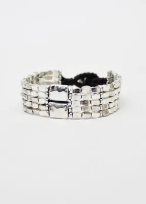 Double Rectangle Premium Alloy Bracelet