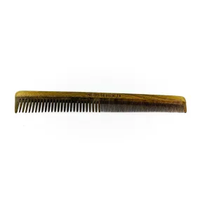 Dual Threat Wooden Combo Comb - 7.5 inches || Oil Infused Wooden Comb