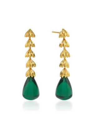 Emerald Chandelier earrings