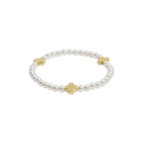 Extends - Signature Cross Pearl Pattern 4mm Bead Bracelet