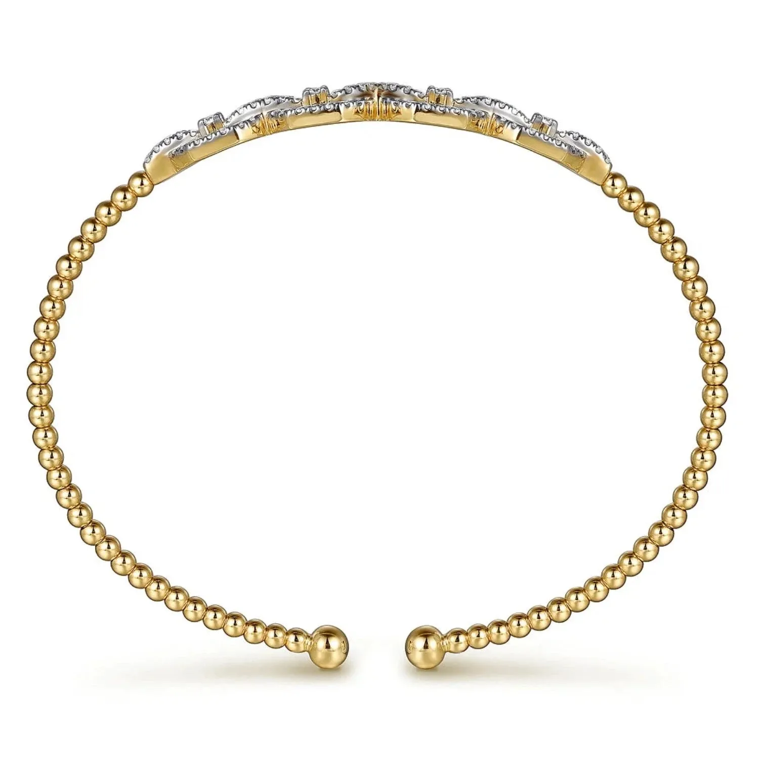 Gabriel & Co. Bujukan Flexible Diamond Octagon Bangle