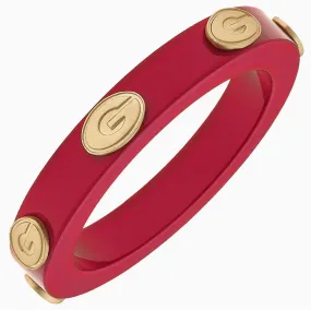 Georgia Bulldogs Resin Logo Bangle in Red