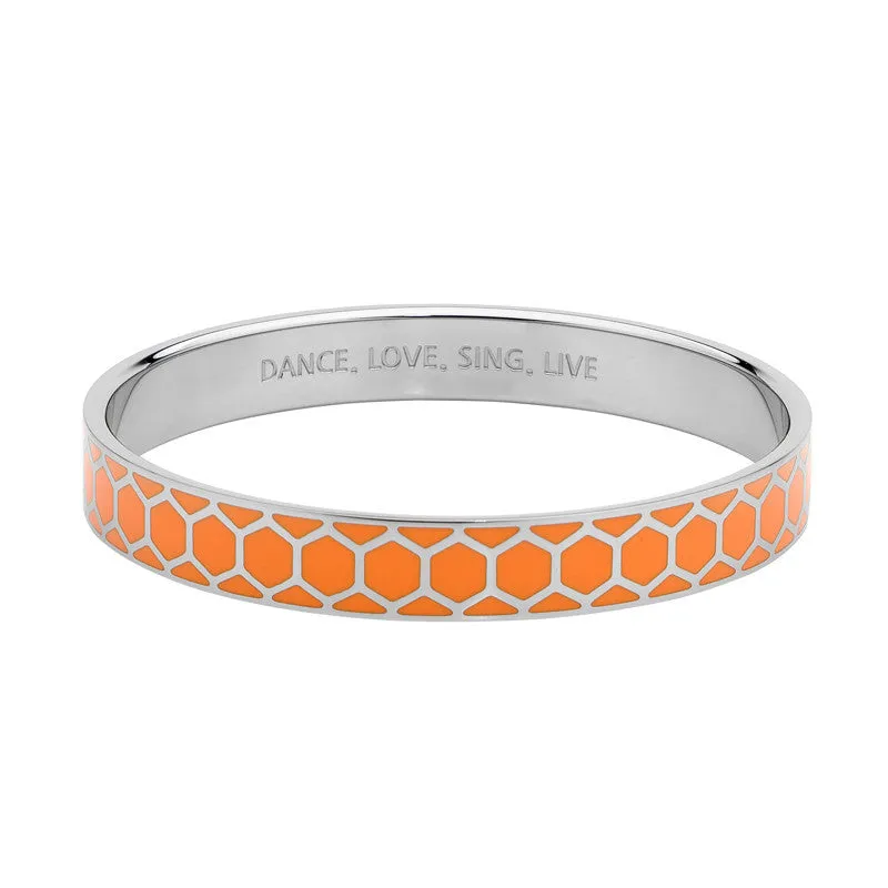 GEORGINI CANDY ORANGE HONEYCOMB 10MM BANGLE