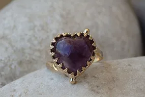 Gold Amethyst Ring