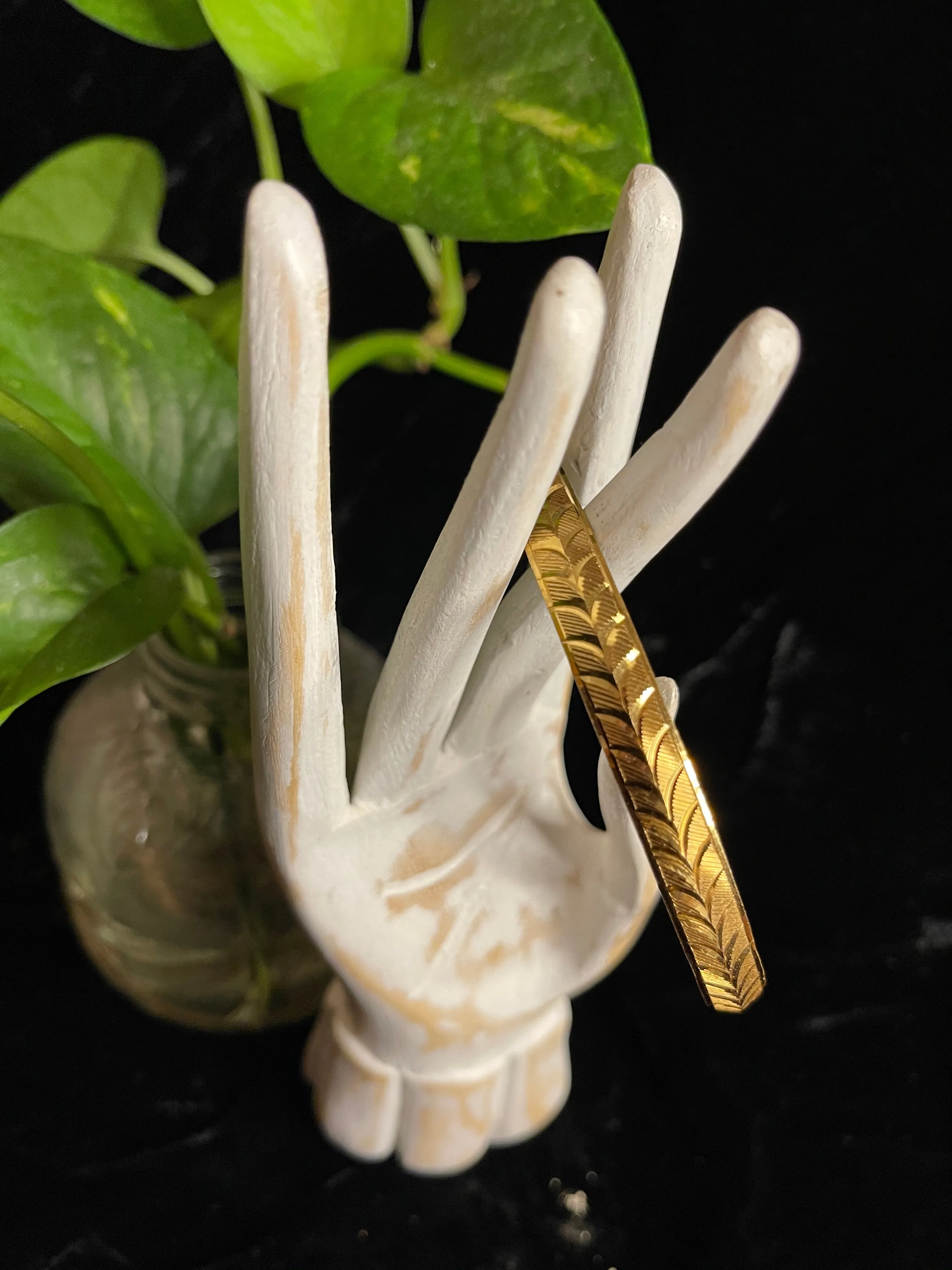 Gold Arrow Bangle