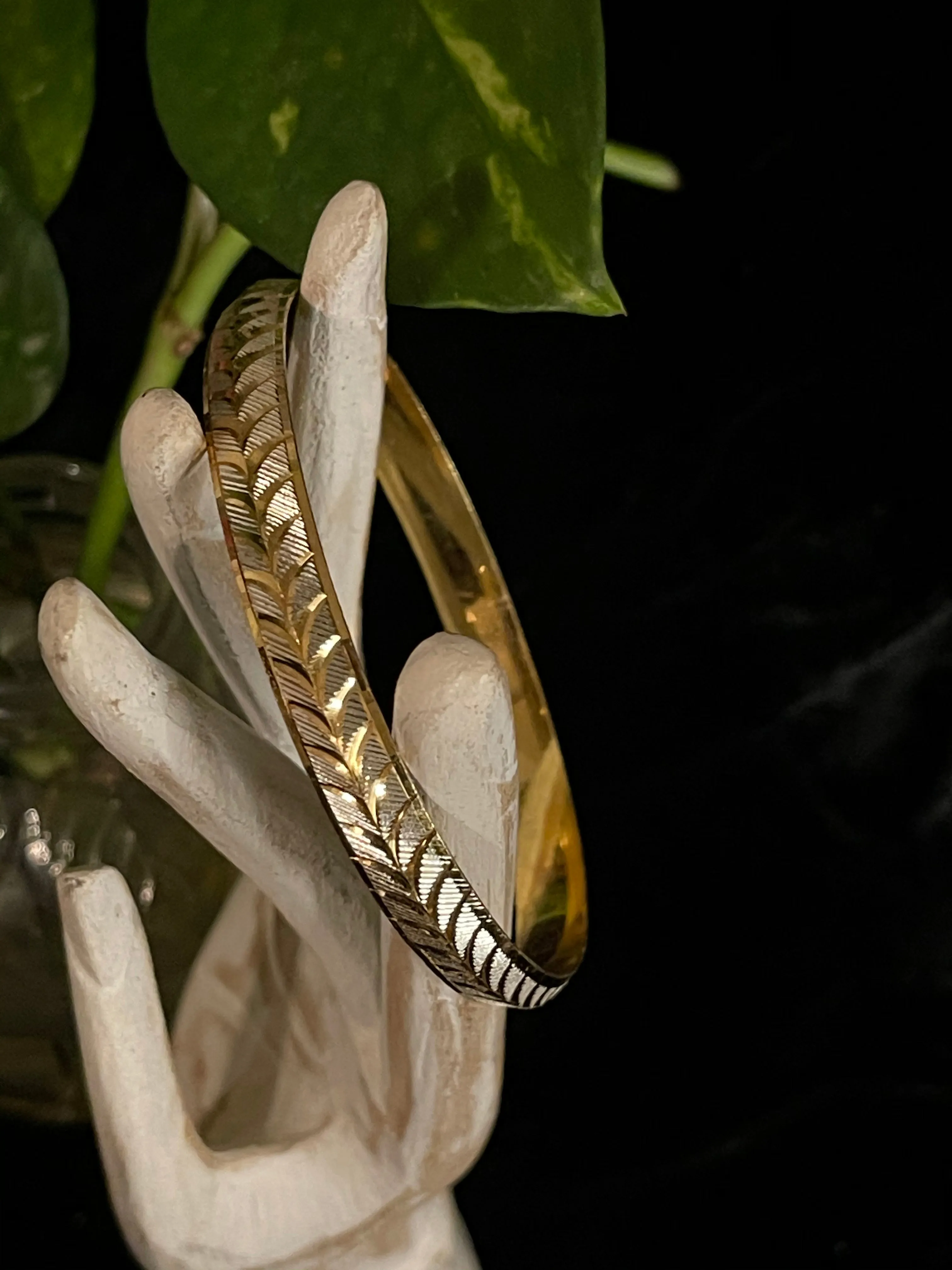 Gold Arrow Bangle